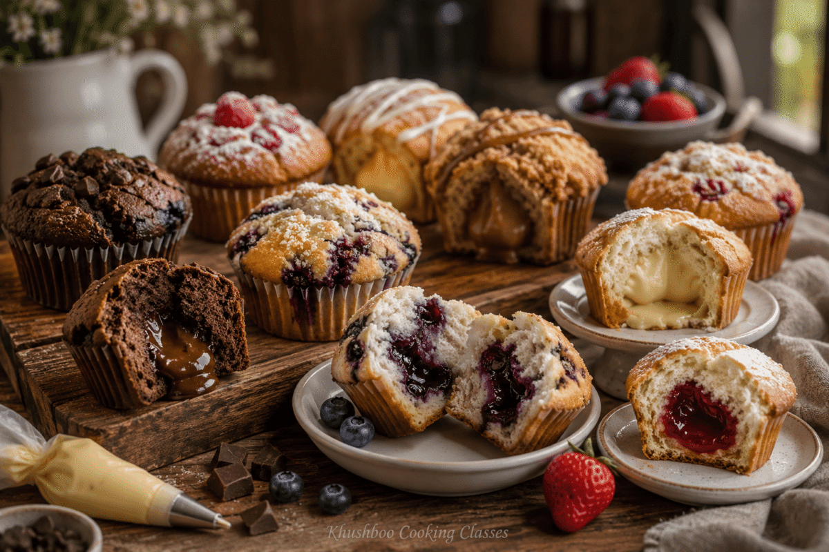 Bakery-Style Filled Muffins Class