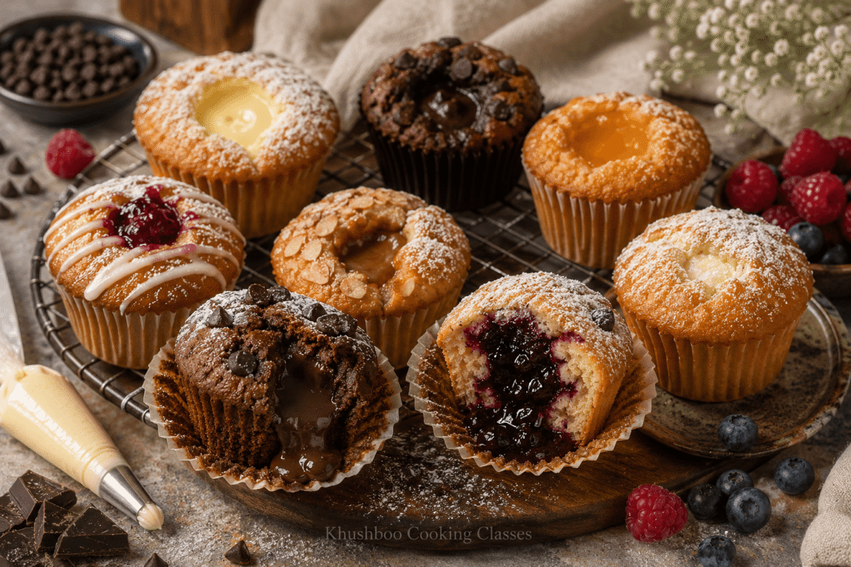 Eggless Center-Filled Muffins Class