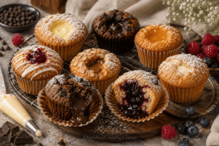 Eggless Center-Filled Muffins Class